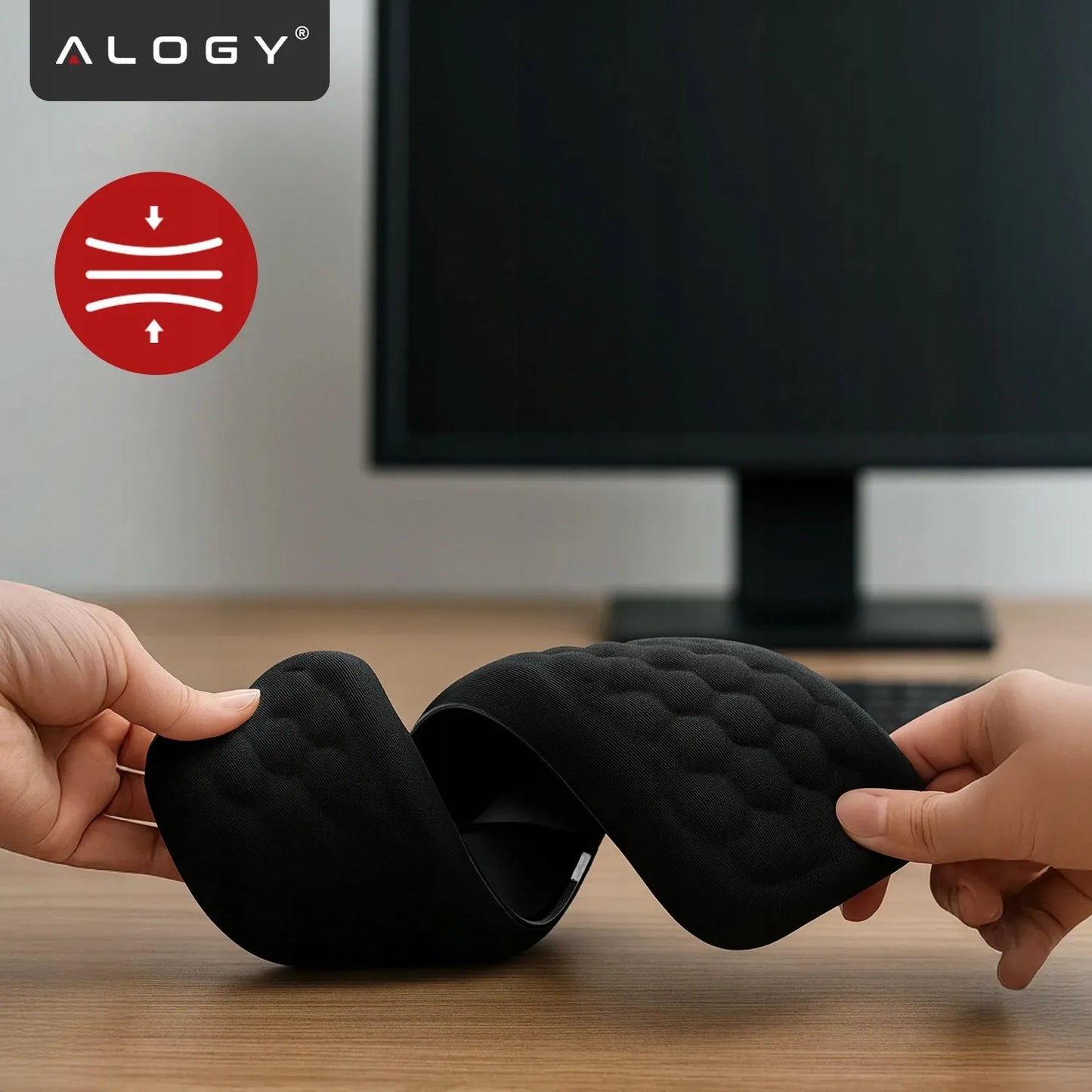 Alogy ErgoSupport™ riešų atramų rinkinys klaviatūrai ir pelei su Memory Foam