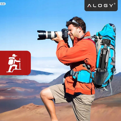 „Alogy“ fotografinis trikojis su telefono ir fotoaparato laikikliu, 59–170 cm