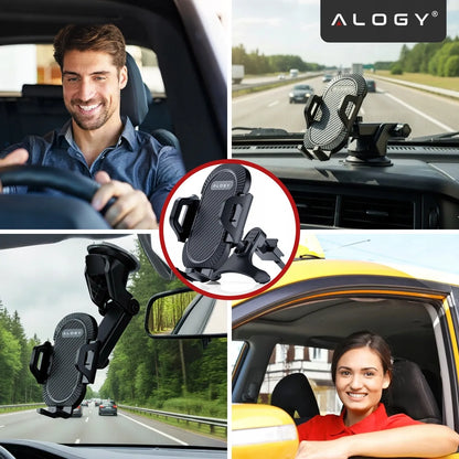 Alogy telefono laikiklis prietaisų skydeliui arba stiklui + organizatorius
