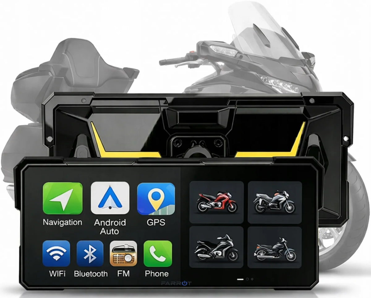 Android Auto motociklo daugialypės terpės stotelė 8.1 CarPlay GPS navigacija 2GB