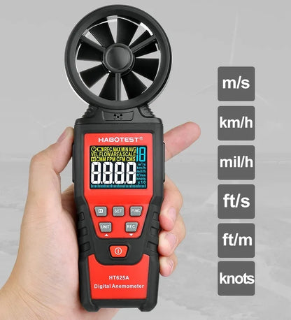 Anemometras vėjamačio matuoklis vėjo greičio ir srauto matuoklis