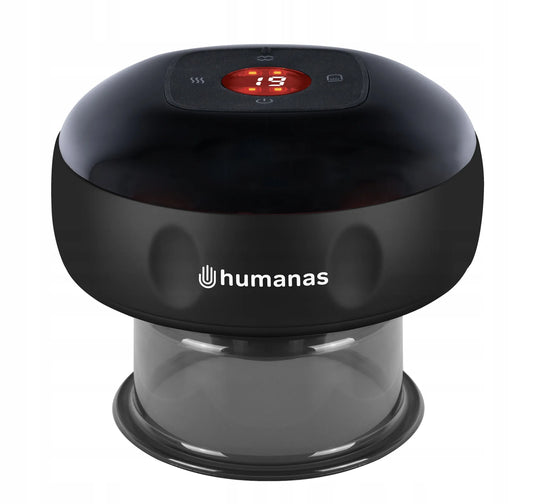 Anticeliulitinis masažuoklis kiniška taurė Humanas BB01 Plus, juodas