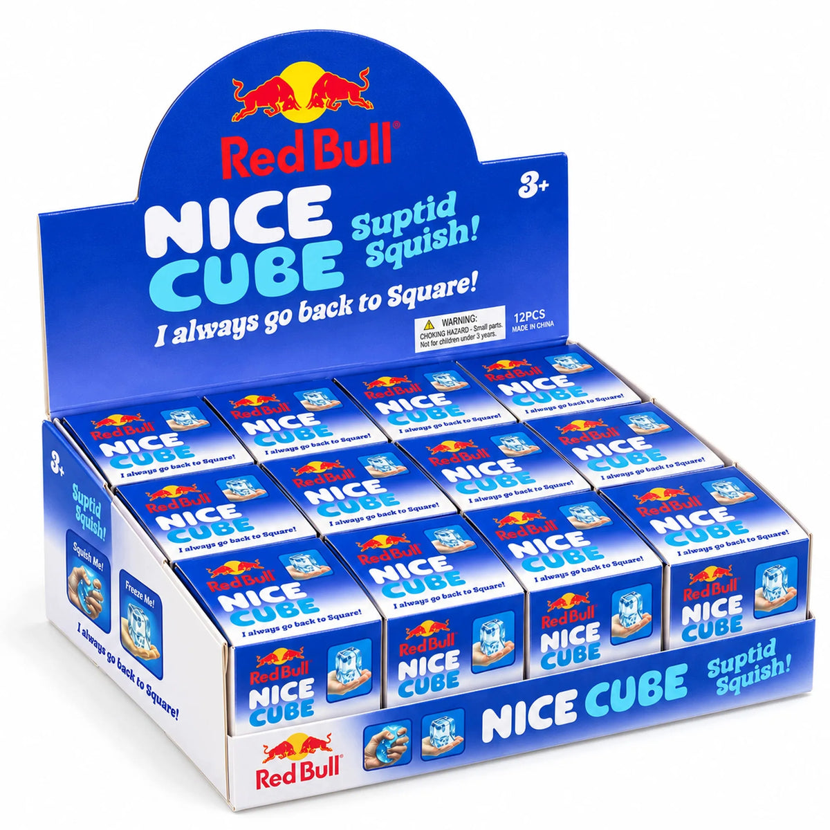 Antistresinis gniužtukas NEE DOH KUBAS, gelinis sensorinis „Squishy“ NICE CUBE