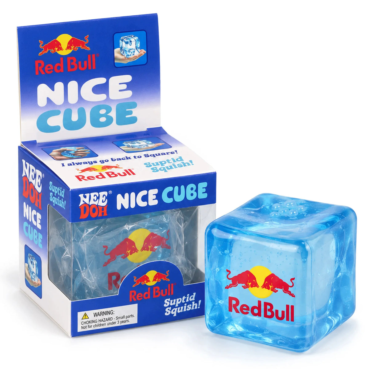 Antistresinis gniužtukas NEE DOH KUBAS, gelinis sensorinis „Squishy“ NICE CUBE