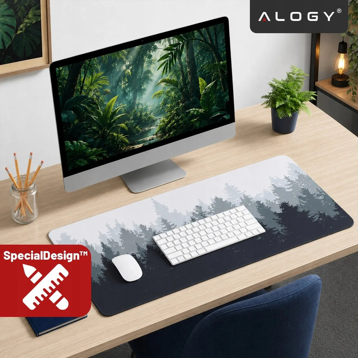 Apsauginis stalo kilimėlis 80x40 pelytei ir klaviatūrai žaidimams