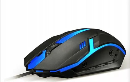 Apšviečiama žaidimų klaviatūra + RGB LED pelė