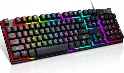 Apšviečiama žaidimų klaviatūra + RGB LED pelė