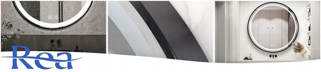 Apvalus LED veidrodis „REA“, 50 cm, vonios kambariui, su jutikliniu valdymu ir apsauga nuo rasojimo