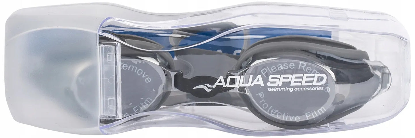 AQUA SPEED plaukimo akiniai baseinui su ANTI FOG ir UV apsauga