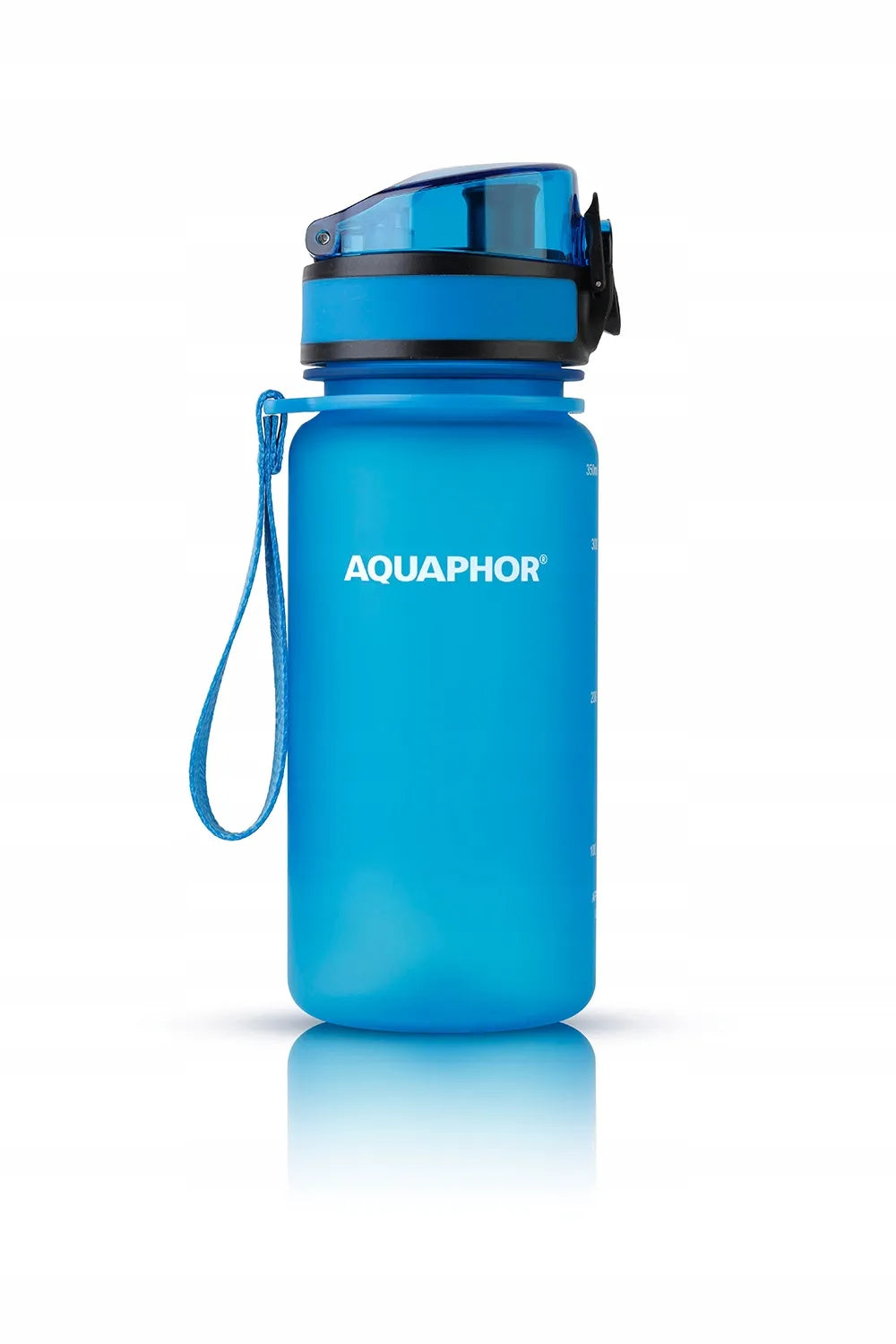 Aquaphor City vandens filtravimo buteliukas 350 ml, mėlynas, gertuvė sporto salei