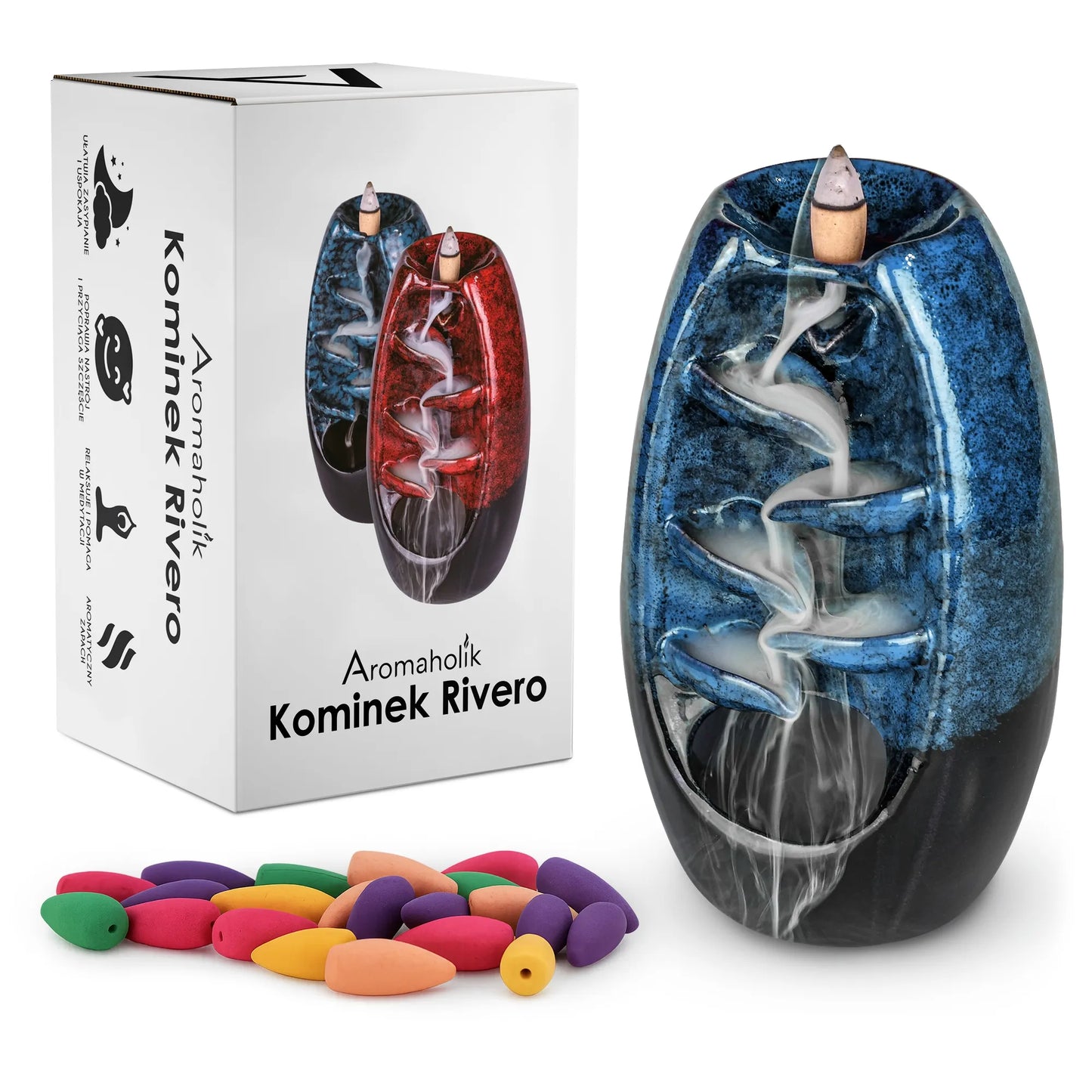 Aromaholik kvapų degiklis krioklys smilkalams XL + dovanos