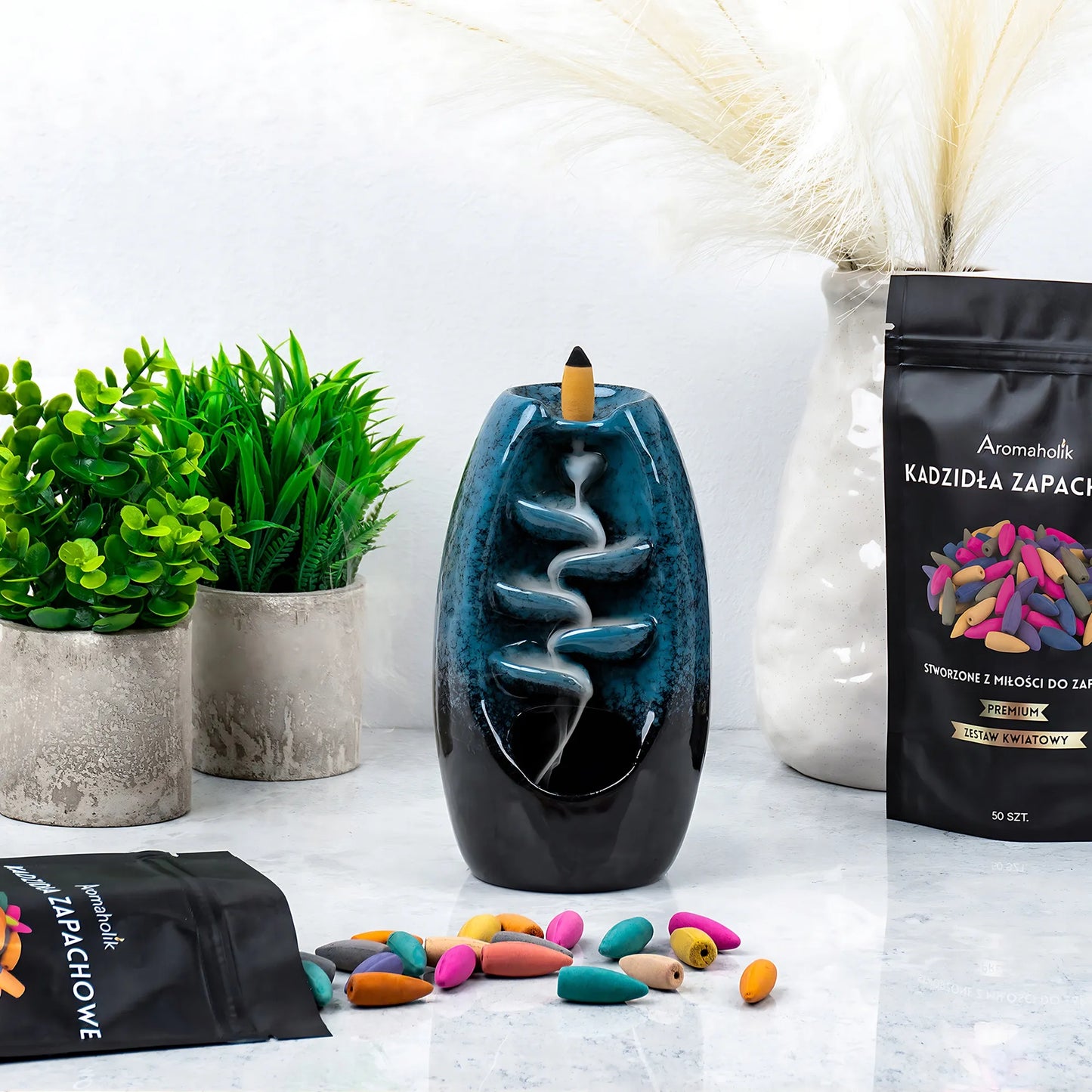 Aromaholik kvapų degiklis krioklys smilkalams XL + dovanos