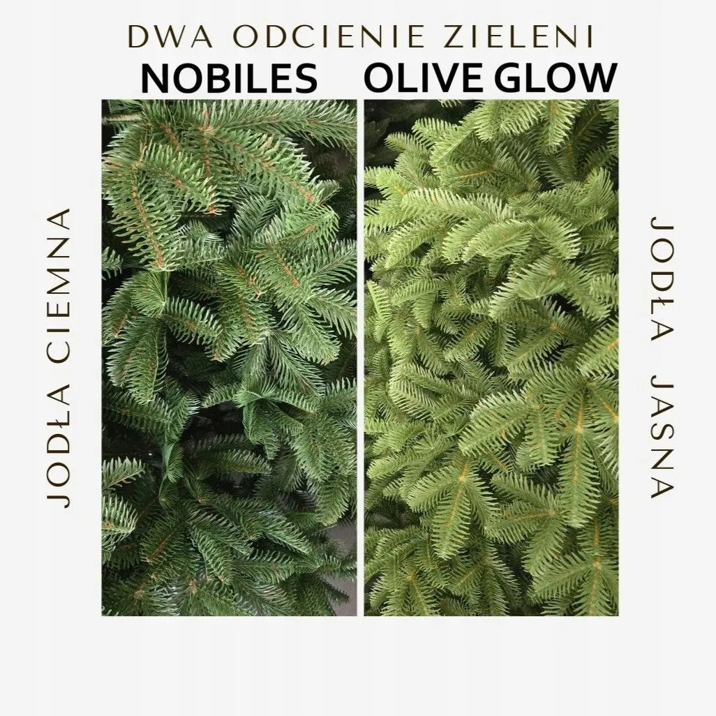 Art-Trans dirbtinė 100 % PE eglė „Olive Glow“, 130 cm, su metaliniu stovu