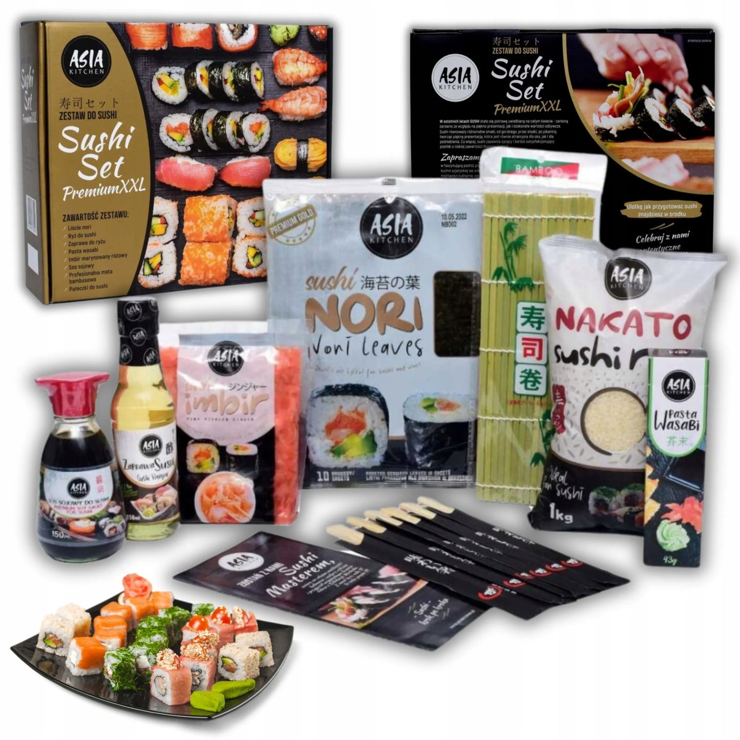 Asia Kitchen Premium suši rinkinys XXL 6–8 asmenims – puiki dovana