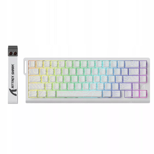 Attack Shark 70% magnetinė žaidimų klaviatūra – RGB Magnetic Switch + juosta