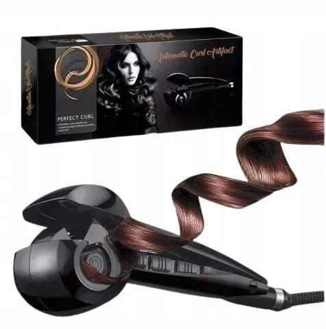 Automatinės keraminės plaukų garbanojimo žnyplės „Curl 360“ bangoms ir garbanoms