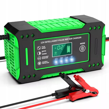 Automatinis automobilinis akumuliatorių įkroviklis su atstatymo funkcija 12V 24V