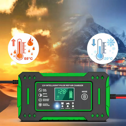 Automatinis automobilinis akumuliatorių įkroviklis su atstatymo funkcija 12V 24V
