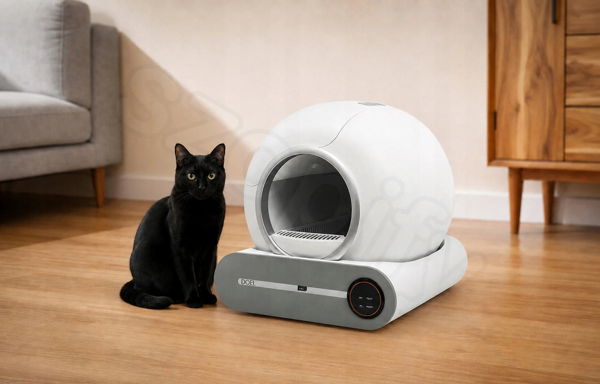 Automatinis kraiko dėklas DOEL T25 Smart Wi-Fi, valdomas programėle, 65 l, bekvapis, saugus