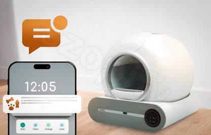 Automatinis kraiko dėklas DOEL T25 Smart Wi-Fi, valdomas programėle, 65 l, bekvapis, saugus