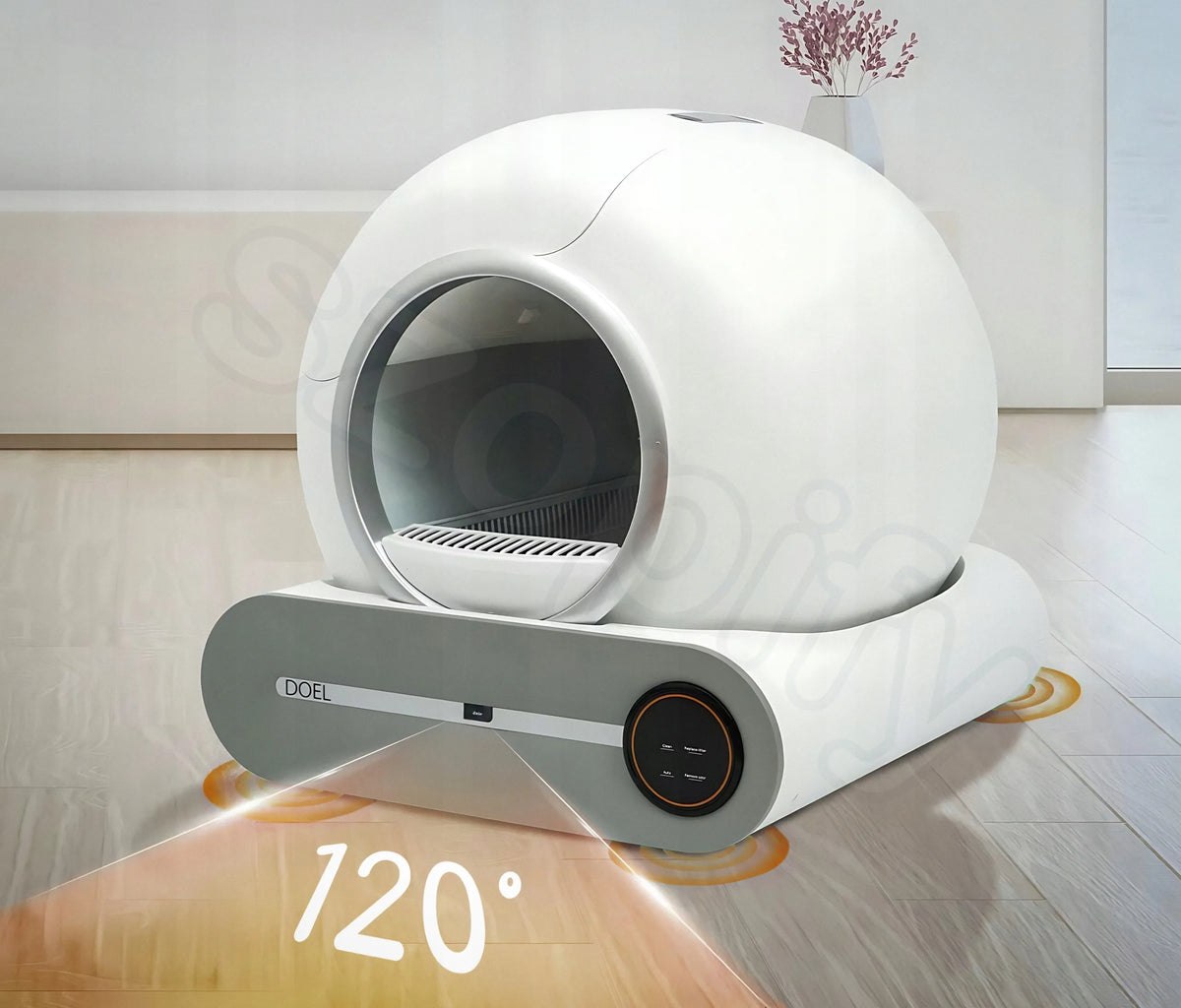 Automatinis kraiko dėklas DOEL T25 Smart Wi-Fi, valdomas programėle, 65 l, bekvapis, saugus