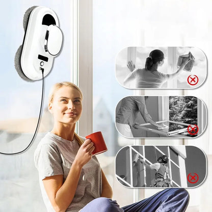 Automatinis langų ir veidrodžių valymo robotas JYIPure + 10 šluosčių XXL rinkinys