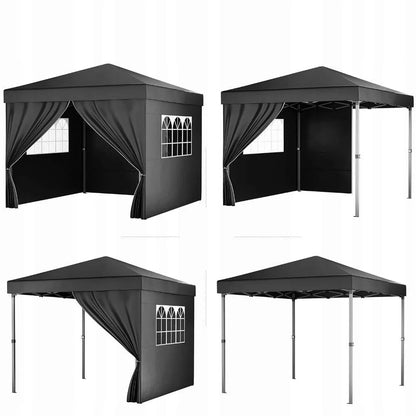 Automatinis sodo paviljonas prekybinė palapinė 3x3 m ekspres 4 sienos