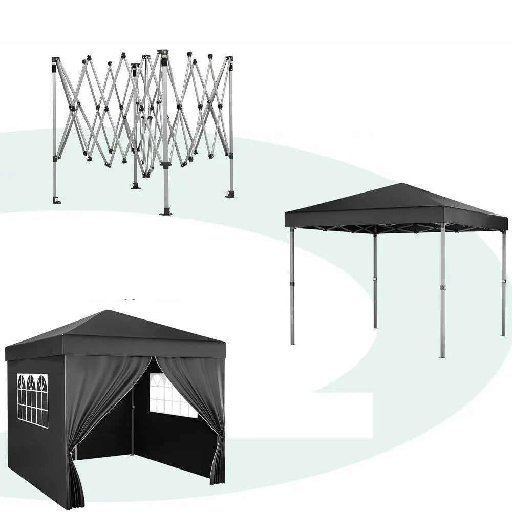 Automatinis sodo paviljonas prekybinė palapinė 3x3 m ekspres 4 sienos