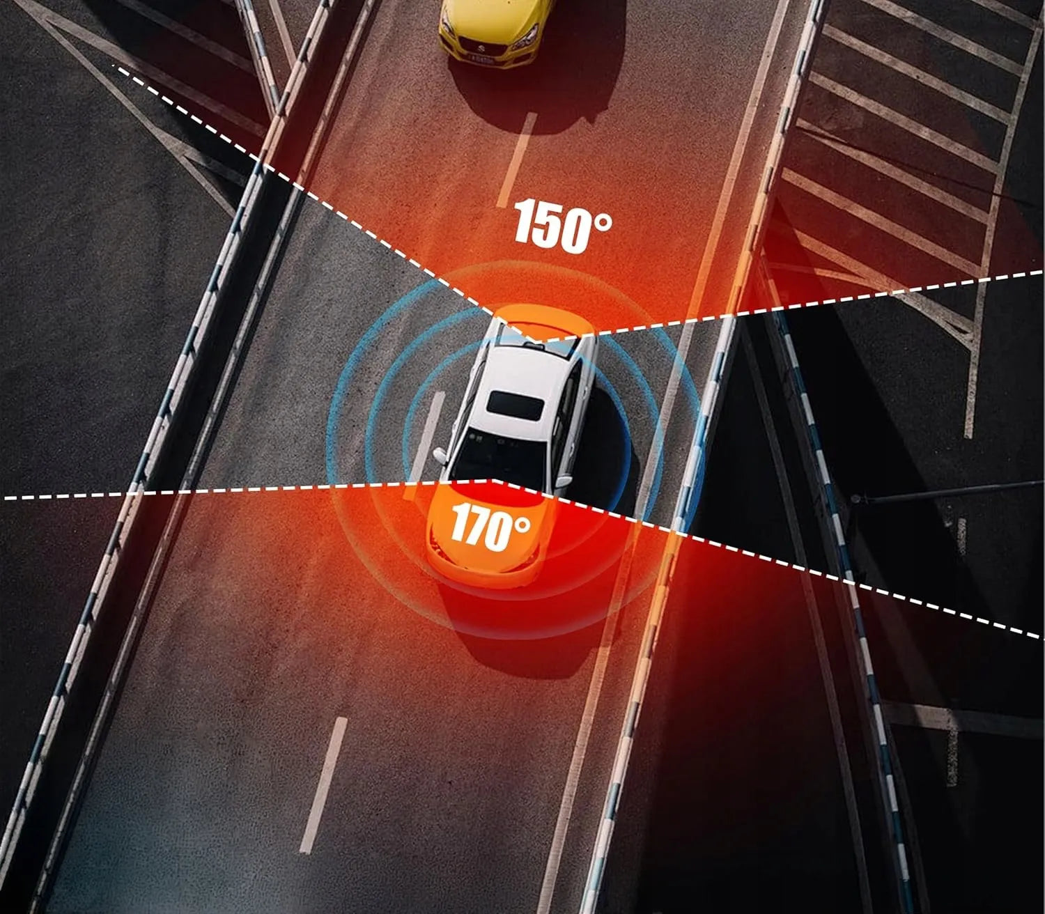 Automobilinė kamera Feegar Traffic 4K UHD vaizdo registratorius WiFi 170° + galinė kamera