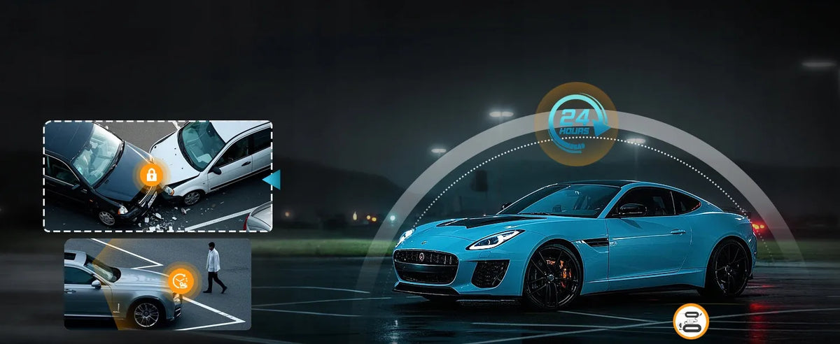Automobilinė kamera Feegar Traffic 4K UHD vaizdo registratorius WiFi 170° + galinė kamera