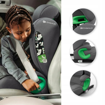 Automobilinė kėdutė 100-150 cm 15-36 kg i-Size ISOFIX Kinderkraft JUNIOR FIX 2 PLUS