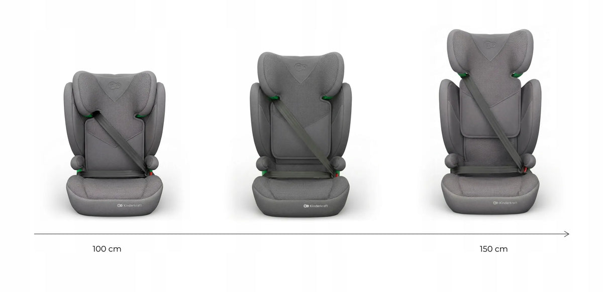 Automobilinė kėdutė 100-150 cm 15-36 kg i-Size ISOFIX Kinderkraft JUNIOR FIX 2 PLUS