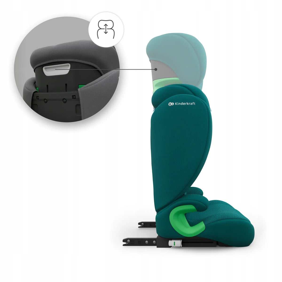 Automobilinė kėdutė 100-150 cm 15-36 kg i-Size ISOFIX Kinderkraft JUNIOR FIX