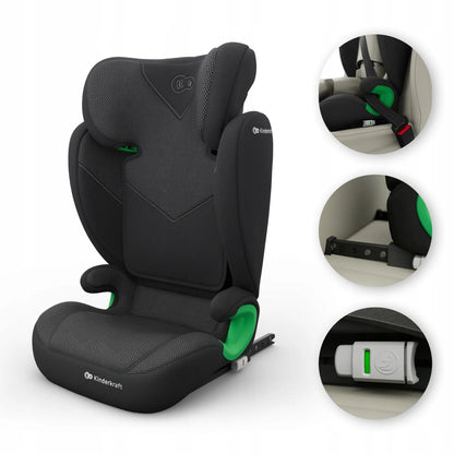 Automobilinė kėdutė 100-150cm 15-36kg i-Size ISOFIX Kinderkraft JUNIOR FIX