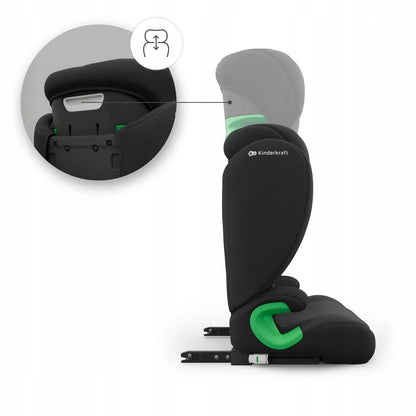 Automobilinė kėdutė 100-150cm 15-36kg i-Size ISOFIX Kinderkraft JUNIOR FIX