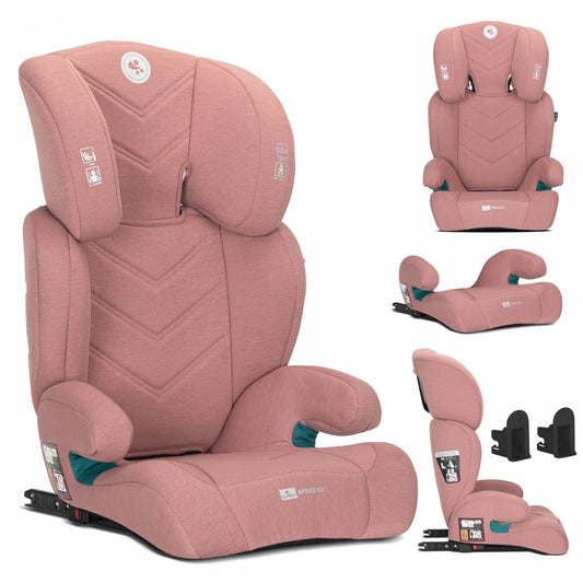 Automobilinė kėdutė 15-36 kg, ISOFIX, i-Size, Lorelli Speed GT, 100-150 cm, rožinė