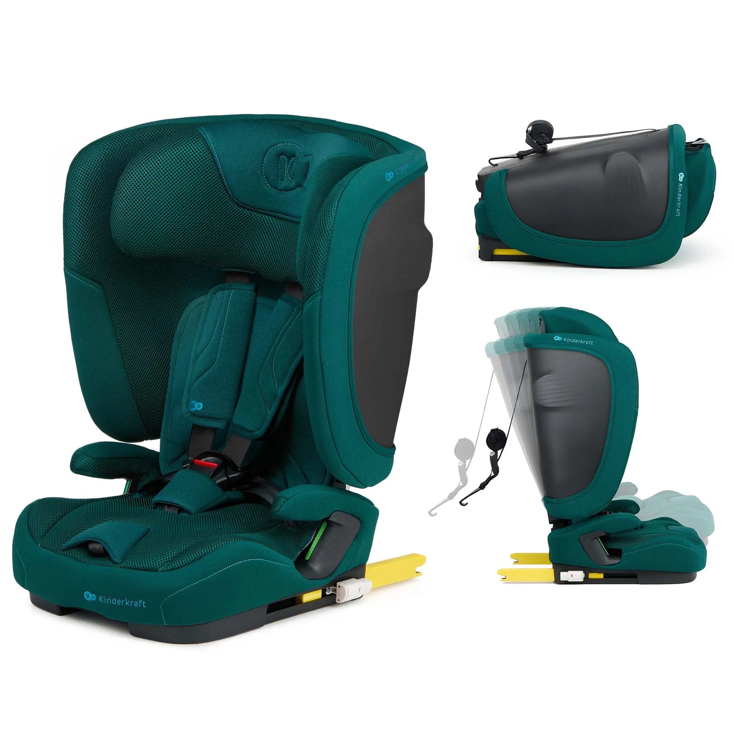 Automobilinė kėdutė 76-150 cm 9-36 kg i-Size ISOFIX Kinderkraft FIX2GO