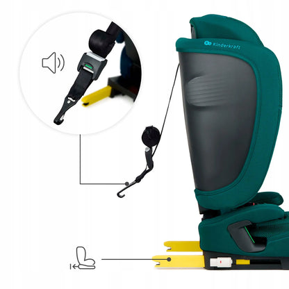 Automobilinė kėdutė 76-150 cm 9-36 kg i-Size ISOFIX Kinderkraft FIX2GO