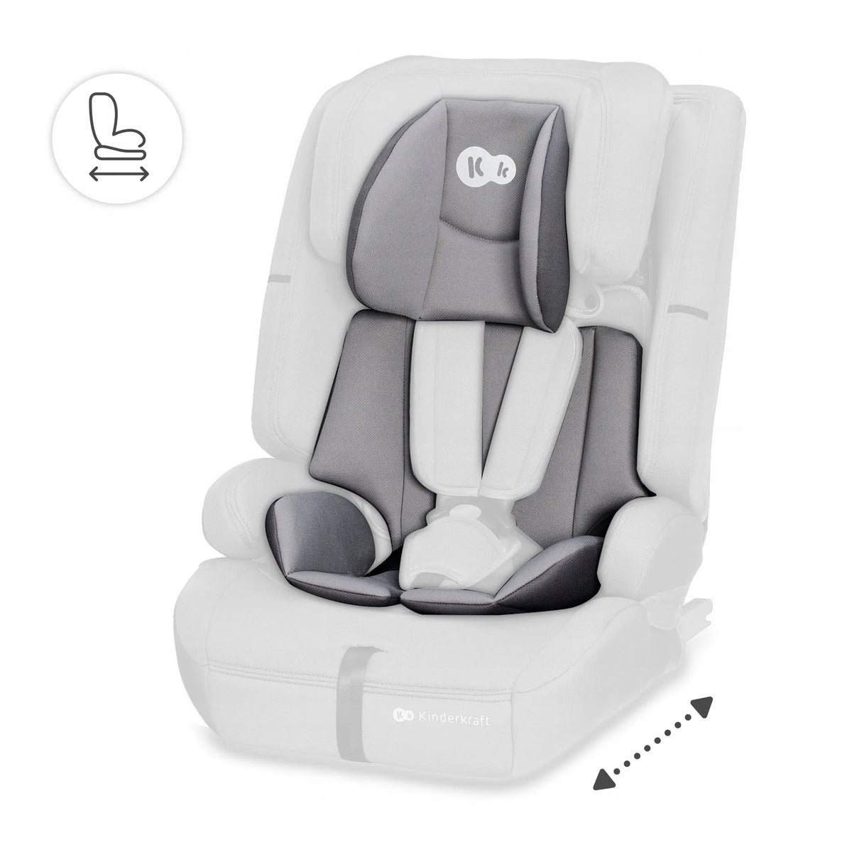 Automobilinė kėdutė 76-150 cm 9-36 kg i-Size ISOFIX Kinderkraft SAFETY FIX 2