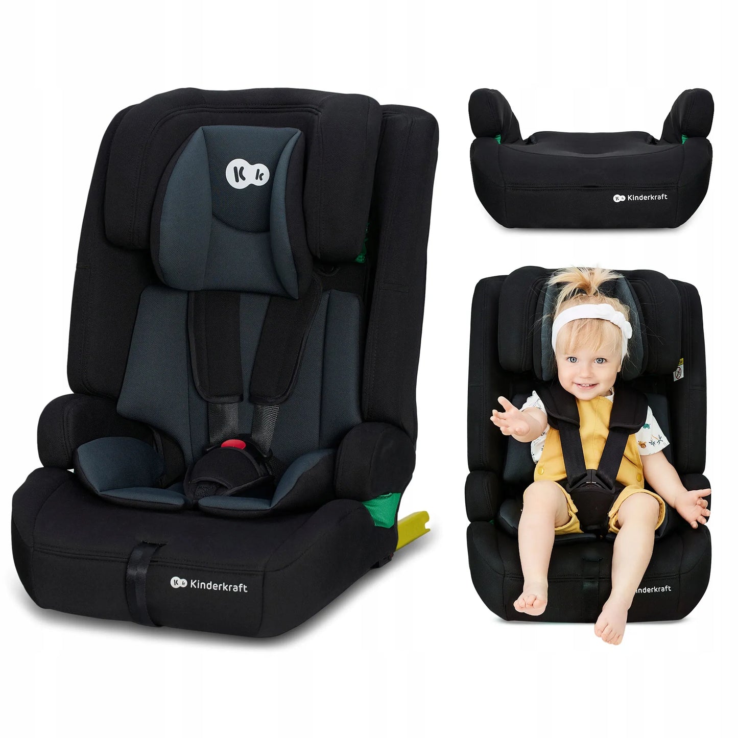 Automobilinė kėdutė 76-150 cm 9-36 kg i-Size ISOFIX Kinderkraft SAFETY FIX 2