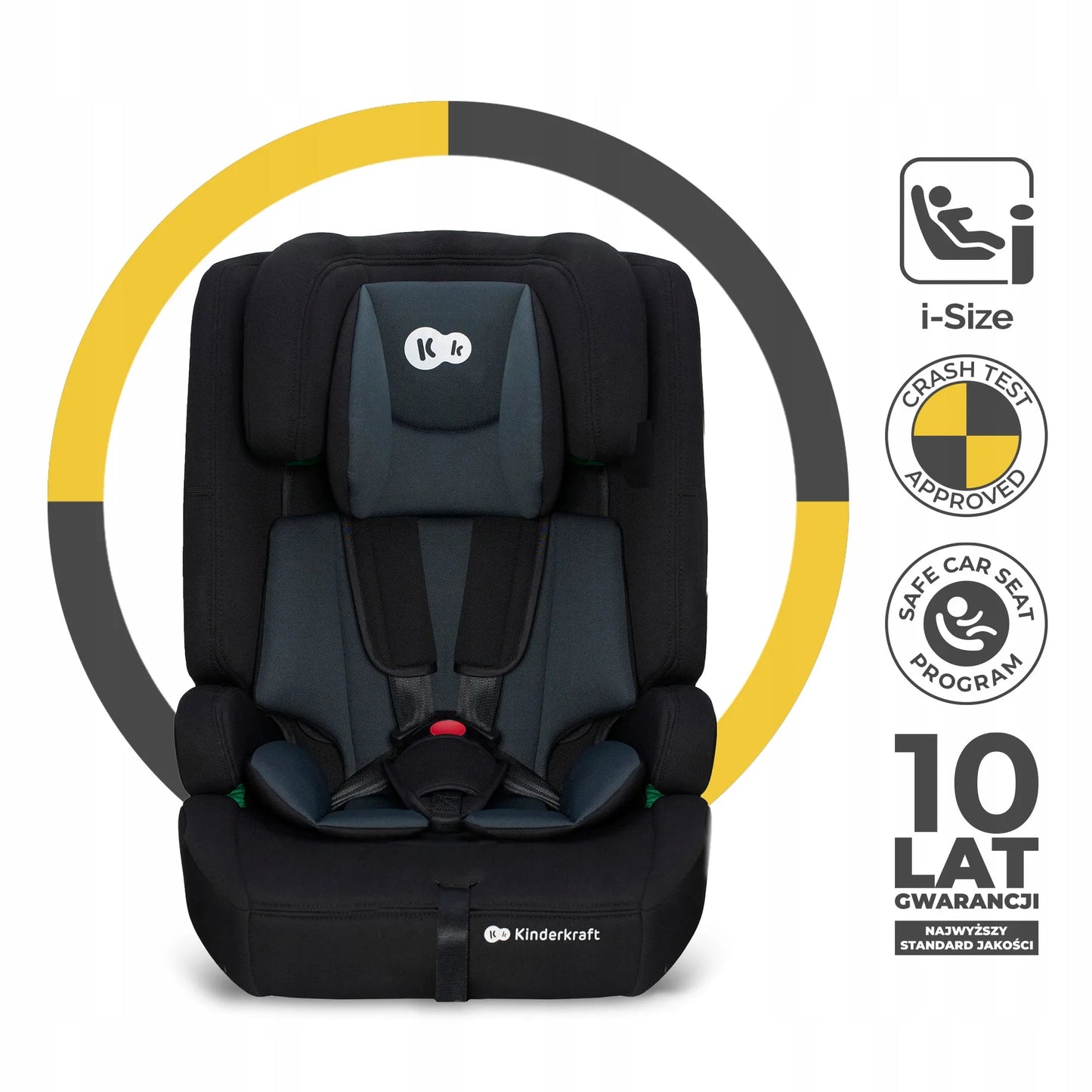 Automobilinė kėdutė 76-150 cm 9-36 kg i-Size ISOFIX Kinderkraft SAFETY FIX 2
