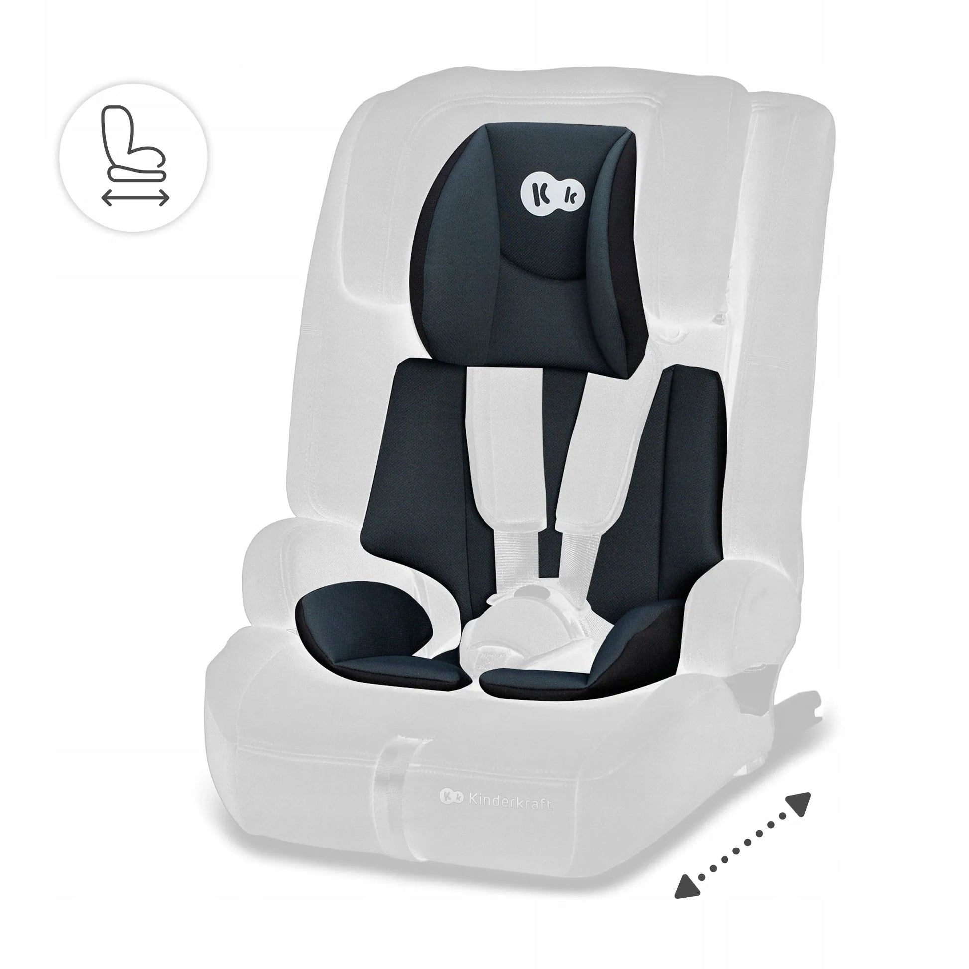 Automobilinė kėdutė 76-150 cm 9-36 kg i-Size ISOFIX Kinderkraft SAFETY FIX 2