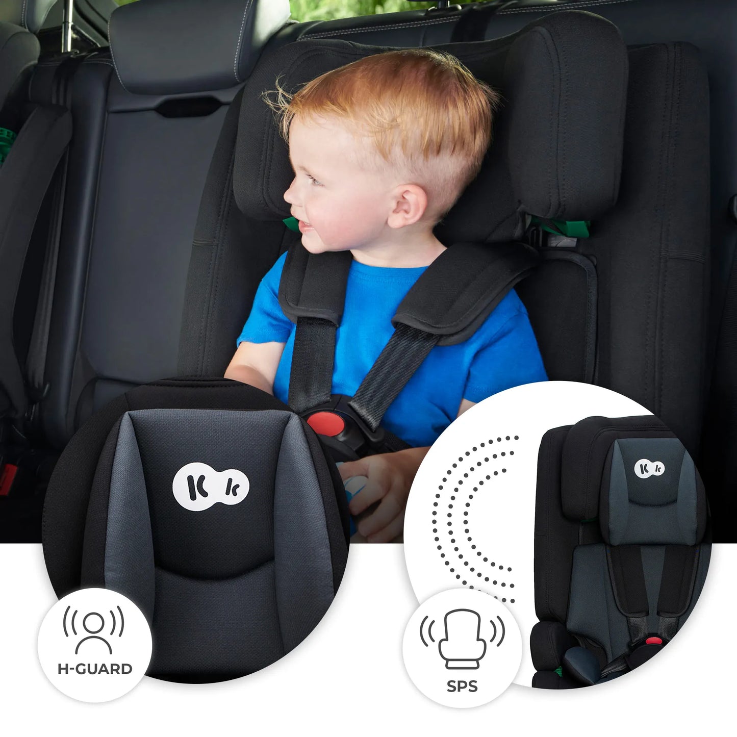 Automobilinė kėdutė 76-150 cm 9-36 kg i-Size ISOFIX Kinderkraft SAFETY FIX 2