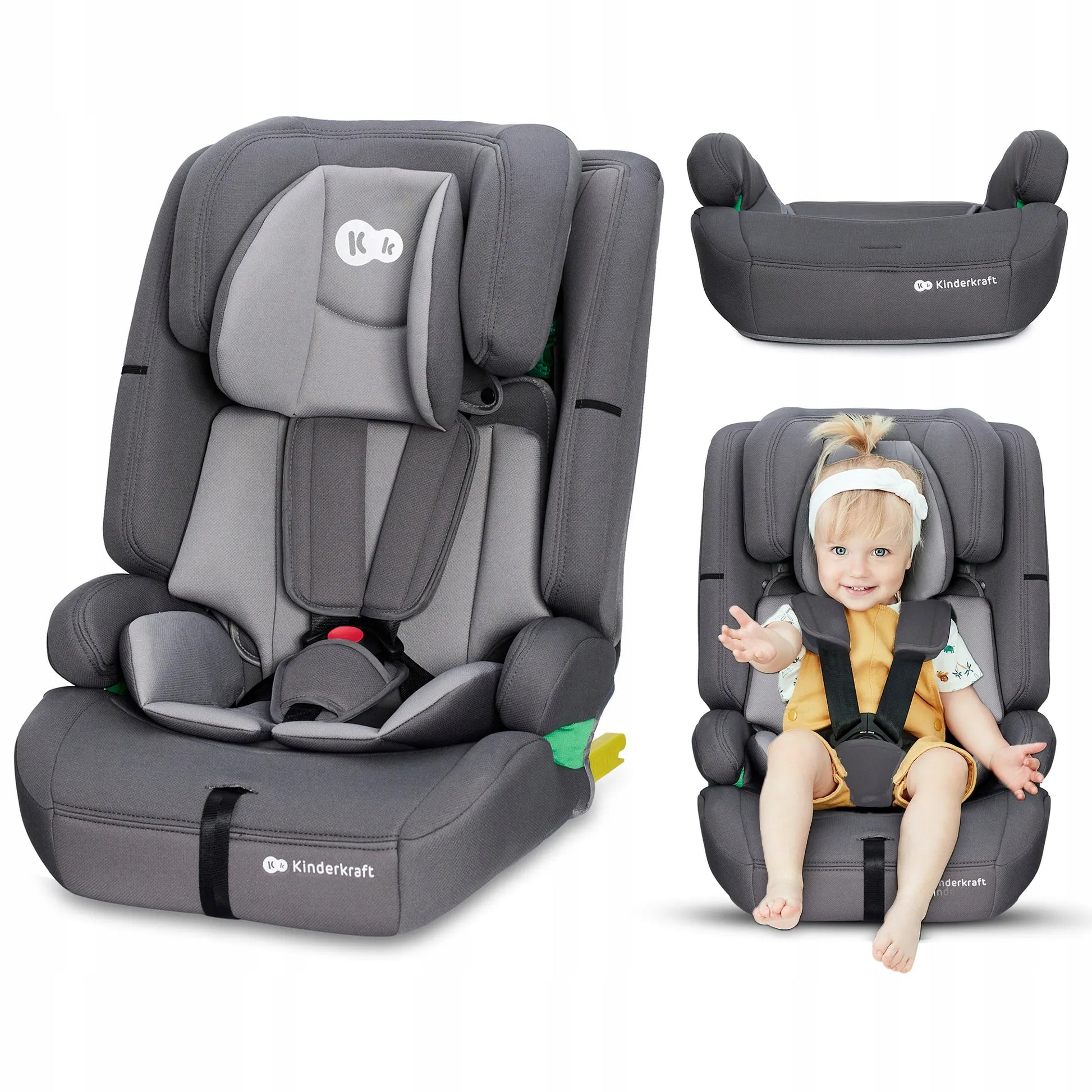 Automobilinė kėdutė 76-150 cm 9-36 kg i-Size ISOFIX Kinderkraft SAFETY FIX 2