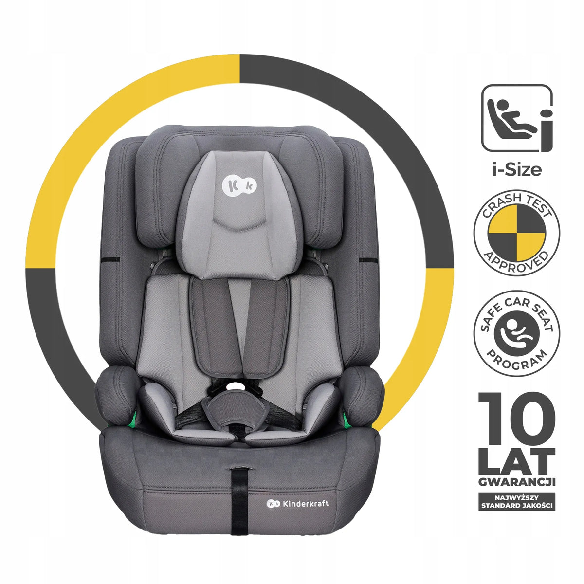 Automobilinė kėdutė 76-150 cm 9-36 kg i-Size ISOFIX Kinderkraft SAFETY FIX 2