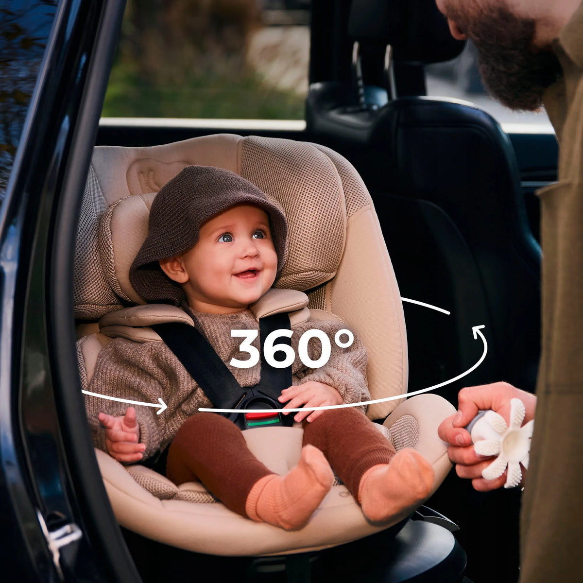Automobilinė kėdutė besisukanti 40-150 cm 0-36 kg ISOFIX Kinderkraft XPEDITION 3