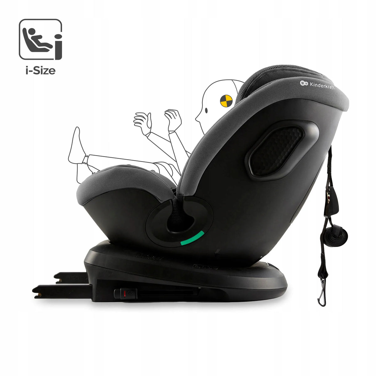 Automobilinė kėdutė besisukanti 40-150 cm 0-36 kg ISOFIX Kinderkraft XPEDITION 3