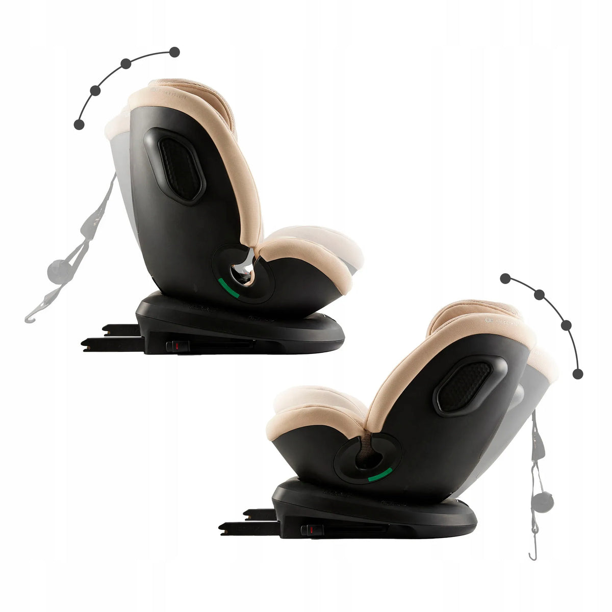 Automobilinė kėdutė Kinderkraft XPEDITION 3, besisukanti 360°, 40-150 cm, 0-36 kg, ISOFIX