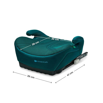 Automobilinė kėdutė-paaukštinimas 15-36 kg Kinderkraft I-BOOST 2 ISOFIX 125-150 cm I-SIZE žalia