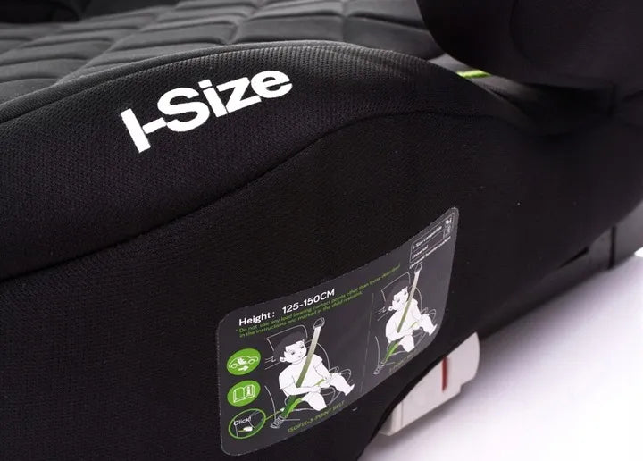 Automobilinė kėdutė-paaukštinimas 4BABY Hi-Fix Black i-Size su ISOFIX